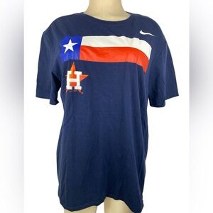 The Nike Tee Houston Astros Texas Flag Short Sleeve T Shirt Women’s Large